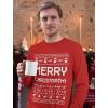imageTstars Merry Christmath Long Sleeve Shirt Men Math Teacher Ugly Christmas Sweater StyleRed