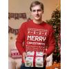 imageTstars Merry Christmath Long Sleeve Shirt Men Math Teacher Ugly Christmas Sweater StyleRed