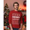 imageTstars Merry Christmath Long Sleeve Shirt Men Math Teacher Ugly Christmas Sweater StyleRed