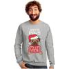 imageSanta Paws Sweatshirt Men Pug Christmas Sweater Style Ugly Xmas SweatshirtsGray