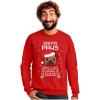 imageSanta Paws Sweatshirt Men Pug Christmas Sweater Style Ugly Xmas SweatshirtsRed