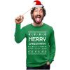imageTstars Merry Christmath Long Sleeve Shirt Men Math Teacher Ugly Christmas Sweater StyleGreen