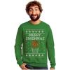 imageTstars Merry Swishmas Funny Ugly Christmas Sweatshirt for Men Basketball Tacky Sweater Style Xmas Holiday Mens SweatshirtsGreen