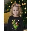 imageDino Santa Boys Ugly Christmas Sweater Style Tacky Xmas Holiday Long Sleeve TShirt for Toddler KidsBlack