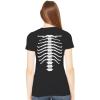 imageSkeleton Shirt Rib Cage Skull Hands Halloween Shirts for Women Teen GirlsBlack