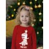 imageTree Rex Kids Ugly Christmas Shirt Tacky Sweater Style Funny Xmas Holiday Long Sleeve TShirt for Toddler KidsRed