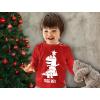 imageTree Rex Kids Ugly Christmas Shirt Tacky Sweater Style Funny Xmas Holiday Long Sleeve TShirt for Toddler KidsRed