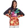 imageTstars Ugly Christmas Sweatshirt Funny 3D Graphic Long Sleeve Crewneck Sweatshirt Pizza Laser Cat