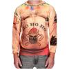 imageMen Funny Ugly Christmas Sweater Style Novelty 3D Graphic Long Sleeve Sweatshirt Xmas Belly