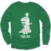 imageTree Rex Kids Ugly Christmas Shirt Tacky Sweater Style Funny Xmas Holiday Long Sleeve TShirt for Toddler KidsGreen
