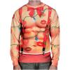 imageTstars Men Funny Ugly Christmas Sweater Style Novelty 3D Graphic Long Sleeve Sweatshirt Xmas Muscles