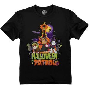 imageHalloween Paw Patrol Rubble Chase Marshall Pups Official Toddler Kids TShirtBlack