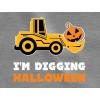 imageIm Digging Halloween Pumpkin Tractor 34 Sleeve Baseball Jersey Toddler ShirtDark Gray