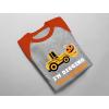 imageIm Digging Halloween Pumpkin Tractor 34 Sleeve Baseball Jersey Toddler ShirtDark Gray