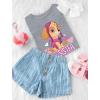 imageOfficial Paw Patrol Skye Big Sister Shirt Toddler Kids TShirtGray