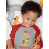 imagePaw Patrol Girls Boys Valentines Day Shirt Mighty Pups Valentines Toddler Kids Raglan 34 Sleeve TShirtDigging  Red