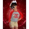 imagePaw Patrol Girls Boys Valentines Day Shirt Mighty Pups Valentines Toddler Kids Raglan 34 Sleeve TShirtLoads  Red