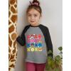 imagePaw Patrol Girls Boys Valentines Day Shirt Mighty Pups Valentines Toddler Kids Raglan 34 Sleeve TShirtXoxo  Dark Gray