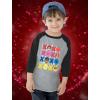 imagePaw Patrol Girls Boys Valentines Day Shirt Mighty Pups Valentines Toddler Kids Raglan 34 Sleeve TShirtXoxo  Dark Gray