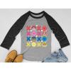 imagePaw Patrol Girls Boys Valentines Day Shirt Mighty Pups Valentines Toddler Kids Raglan 34 Sleeve TShirtXoxo  Dark Gray