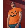 imagePumpkin Shirt Halloween Shirts for Men Scary Jack O Lantern Mens TShirtOrange