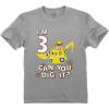 imagePaw Patrol Rubble 3rd Birthday Tractor Official Nickelodeon Toddler Kids TShirtGray