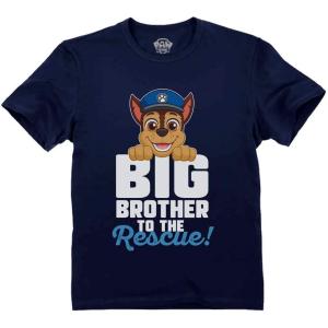 imageBig Brother Shirt for Toddler Rubble Paw Marshall Skye Chase Patrol Toddler Kids TShirtNavy