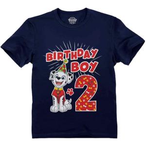 imagePaw Patrol Construction Digging Being 2 Gifts for Two Years Old Boy Rubble 2nd Birthday Toddler Kids TShirtMarshall 2nd  Navy