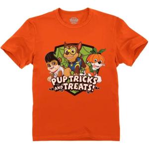 imagePaw Patrol Marshall Chase Rubble Pup Tricks Halloween Toddler Kids TShirtOrange