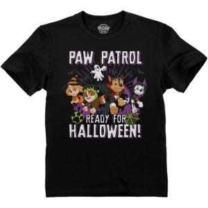 imagePaw Patrol Team Marshall Skye Chase Rubble Ready for Halloween Girls and Boys Toddler Kids TShirtBlack