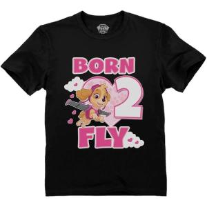 imageTime Flies Skye 3rd Birthday Gift Toddler Kids TShirt Paw Patrol Birthday Girl Shirt2nd  Black