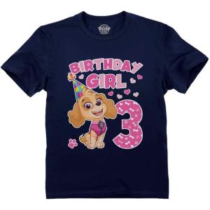 imageTime Flies Skye 3rd Birthday Gift Toddler Kids TShirt Paw Patrol Birthday Girl ShirtPawsky  Navy