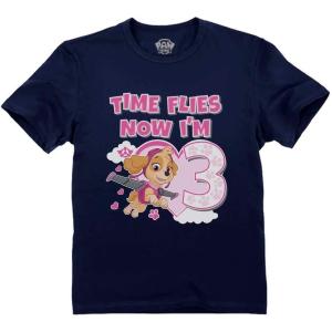 imageTime Flies Skye 3rd Birthday Gift Toddler Kids TShirt Paw Patrol Birthday Girl ShirtTimesky  Navy