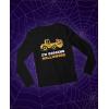 imageConstruction Bulldozer Im Digging Halloween Pumpkin Face Tractor Girls Boys Toddler Kids Long Sleeve TShirtBlack