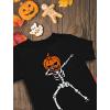 imageDabbing Skeleton Shirt Jack o Lantern Pumpkin Head Halloween Shirts for KidsBlack