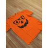 imageGeeky Pumpkin Shirt Boys Girls Funny Jack O Lantern with Eyeglasses Halloween Shirts for Toddler KidsOrange