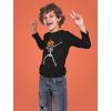 imageHalloween Dab Jack O Lantern Dabbing Skeleton Youth Kids Long Sleeve TShirtBlack