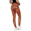 imageHalloween Leggings for Women Teen Girls Orange and Black Striped Pumpkin TightsTiger Legging