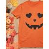 imageHeart Eyes Girl Pumpkin Face Shirt Funny Jack O Lantern Halloween Shirts for Toddler Kids GirlsOrange