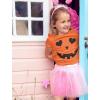 imageHeart Eyes Girl Pumpkin Face Shirt Funny Jack O Lantern Halloween Shirts for Toddler Kids GirlsOrange
