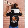 imageIm Gaming Pumpkin Shirt for Gamer Kids Youth Kids TShirtBlack