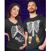 imageMaternity Halloween Costumes Skeleton Baby Boy Xray Couples Matching ShirtsDad Black  Mom Black