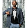 imagePrinted Tuxedo Shirts for Men Suit with Bow Tie Funny Wedding Bachelor Party Halloween Costume Mens Tux ShirtBlack