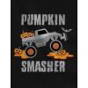 imagePumpkin Smasher Truck Tractor Im Digging Halloween Toddler Kids Shirts SetDigging Orange  Pumpkin Black