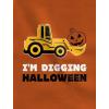 imagePumpkin Smasher Truck Tractor Im Digging Halloween Toddler Kids Shirts SetDigging Orange  Pumpkin Black