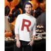 imageTeam Rocket Inspired Shirt Mens R Print Anime Costume Halloween Long Sleeve Shirts for MenWhite