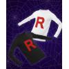 imageTeam Rocket Inspired Shirt Mens R Print Anime Costume Halloween Long Sleeve Shirts for MenWhite