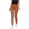 imageHalloween Leggings for Women Teen Girls Orange and Black Striped Pumpkin TightsTiger Legging
