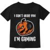 imageIm Gaming Pumpkin Shirt for Gamer Kids Youth Kids TShirtBlack