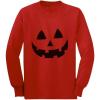imageJack O Lantern Pumpkin Face Halloween Costume ToddlerKids Long Sleeve TShirtRed
